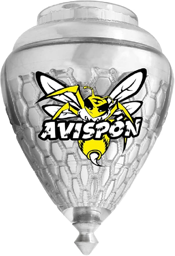 3 Pack Avispon Durable Plastic Spin Tops for Kids Metal Tip Made in Mexico - Trompo Mexicano Avispon Plco Durable & Punta de Metal (Pack of 3 Assorted Colors)