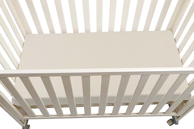 Onacosht Muslin Mini Crib Sheets, 39" x 27" Pack and Play Mattress Sheets Fitted for Pack N Play, Soft Cotton for Boys Girls, 2 Pack, Beige and Yellow Floral