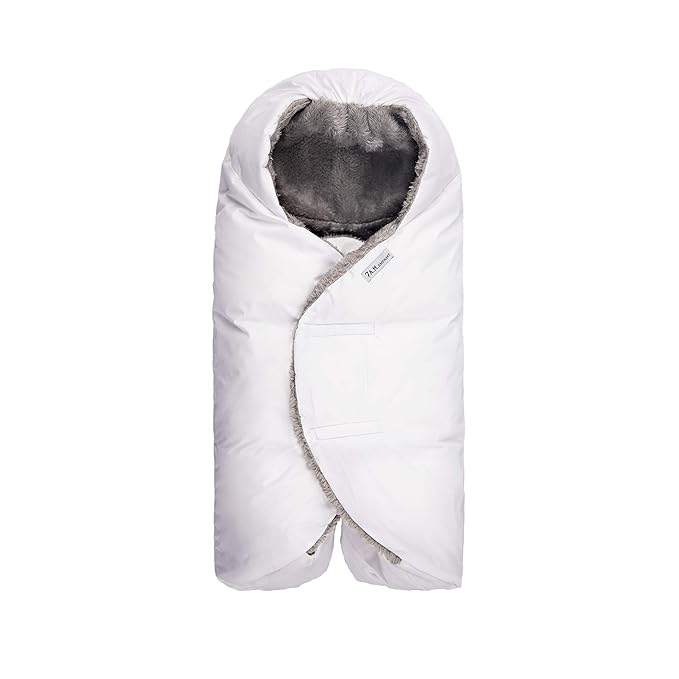 7 A.M. 7AM Enfant Nido Baby Wrap - Multifunctional Car Seat Cover for Baby Boy & Girl, Winter Stroller & Car Seat Swaddle Blankets for Babies, Micro-Fleece & Plush Lined (Small)