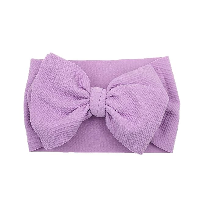 Baby Headbands for Girls Nylon Hair Bows Turban Knotted Headwraps for Newborn Infant Toddlers Kids (PR23-10)