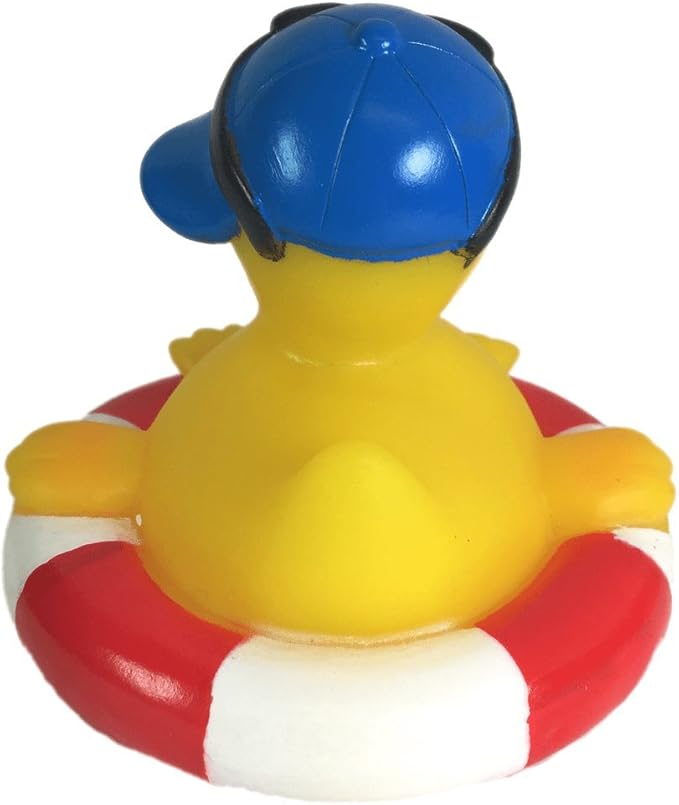 3" Rubber Duck [Sealed Hole, Floats Upright] - Baby Safe Bathtub Bathing Toy - Rubber Pool Duck