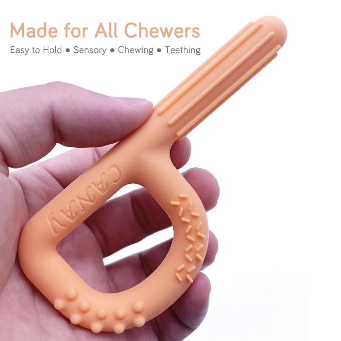 Xtra Tough Hand-Held Sensory Chew Toys for Autistic Children(3 Pack), Chew Sticks fo Kids, Alt. to Chew Necklaces for Sensory Kids, Teething, Oral Motor Stimulation, ADHD, SPD - For Aggressive Chewers