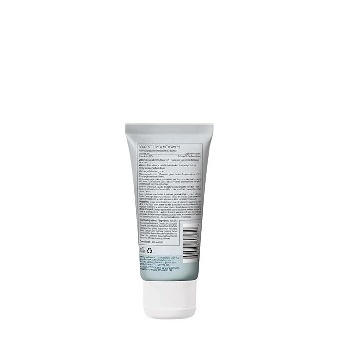 ATTITUDE Diaper Cream with Zinc & Oatmeal for Baby with Sensitive Skin, Plant and Mineral Based, Dermatologically Tested, Vegan, Unscented, 2.6 Oz