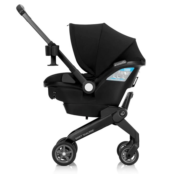 Evenflo Shyft DualRide Preemie and Infant Car Seat Stroller Combo 3-30lbs (Bryson Blue)