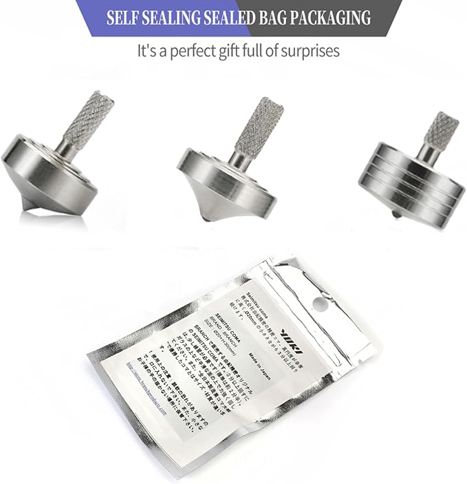 Stainless Steel Spinning Top, Precision Mini Desktop Gyroscope, Kill Time Reduce Stress ADHD Toys, Perfect Balance Gyro (3PCS Style 2+3+4)