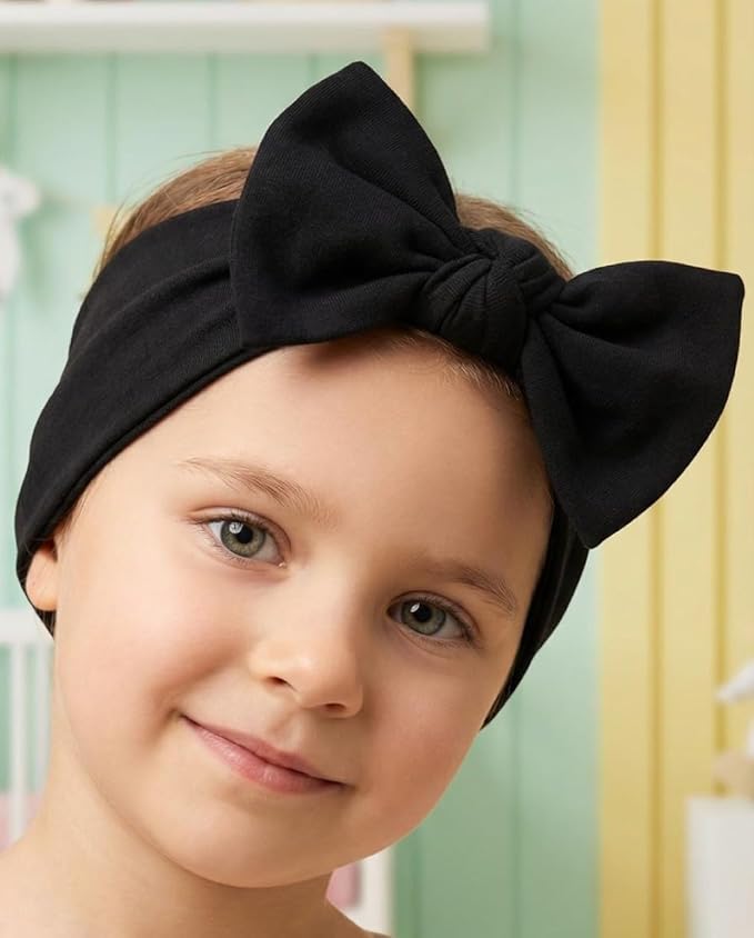 Baby Girl Headbands-Infant,Toddler Cotton Handmade Hairbands with Bows Child Hair Accessories