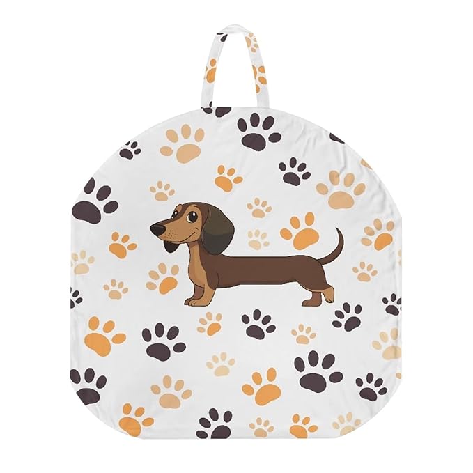Cartoon Dachshund and Paws Baby Lounger Cover Lounger Cover for Boys Girls Comfy Fit Infant Lounger for Baby, Infant Removable Slipcover Breathable and Reusable