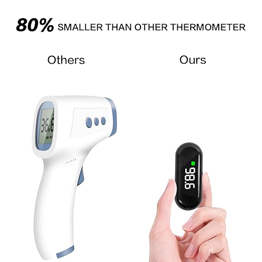 Rechargeable Infrared Forehead Thermometer for Kids - Baby Thermometer for Infants - Digital Thermometer for Adults and Kids - Baby Essentials Must Haves by HARIKA LIFE