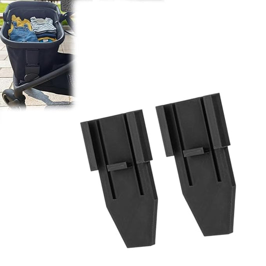 Basket Adapter for Stroller 2 Pack - Compatible with Cybex Gazelle S, Converts Lower Frame to Shopping Basket Holder, Free Up Top Basket Space for Baby, Easy Clip-On Installation