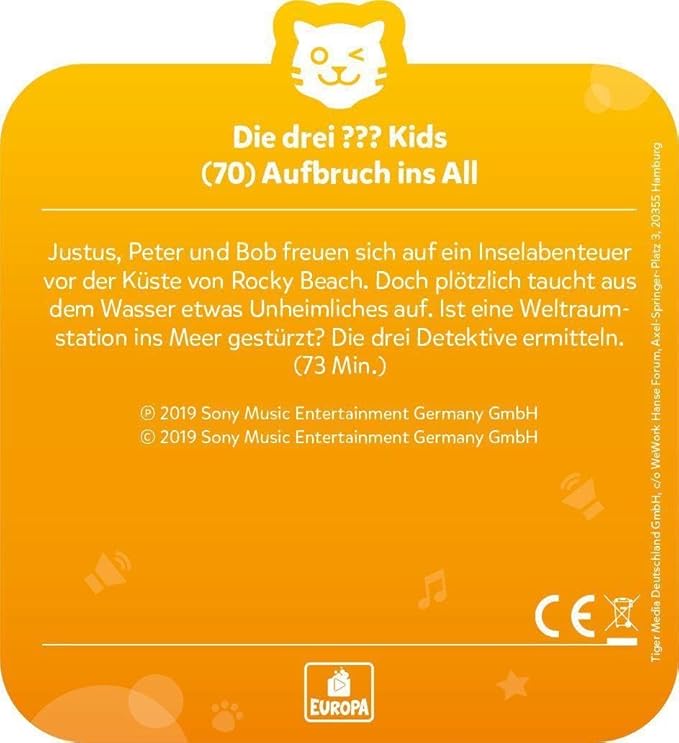 tigercard - Die drei ??? Kids - Aufbruch ins All