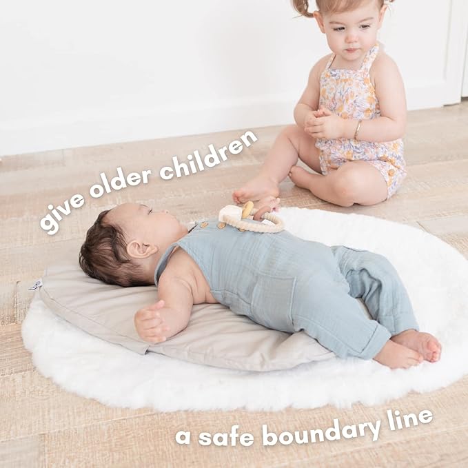 Topponcino Fur Rug by The Montessori Faux Fur Baby Mat for Extra Warmth & Softness | Animal-Friendly | Machine Washable
