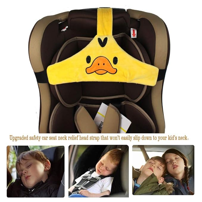 Car Seat Head Support Toddler Head Strap for Car Seat Baby Head Protector Stroller Car Seat Sleeping Headrest for Toddler Child Children Kids Infant