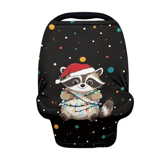 AFPANQZ RaccoonNursing Cover Breastfeeding Scarf Baby Car Seat Covers Infant Stroller Cover Carseat Canopy for Girls and Boys Lightweight Breathable for Outdoor Walking Traveling