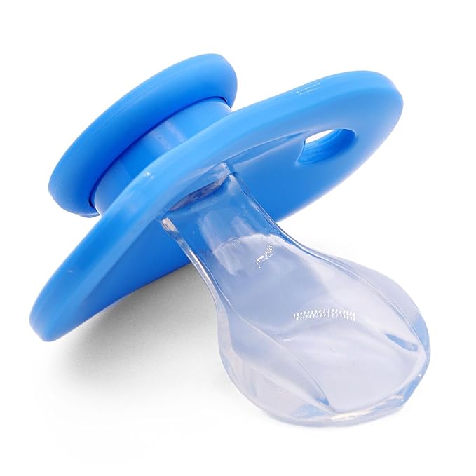 Adult Pacifier for Anxiety: Cute Paci Large Shield for Sleep - Handle Binky with Pacifier Holder Clips