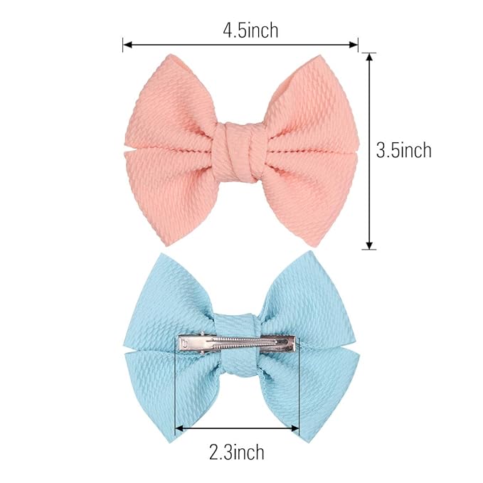 XIMA 15pcs Hair Bow Clips Fabric Princess's Hair Accessories for Baby Girl Toddlers Teens Kids Womens