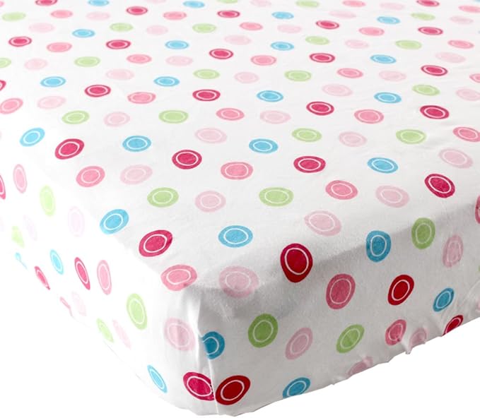 Luvable Friends Unisex Baby Fitted Playard Sheet, Pink Geometric, One Size