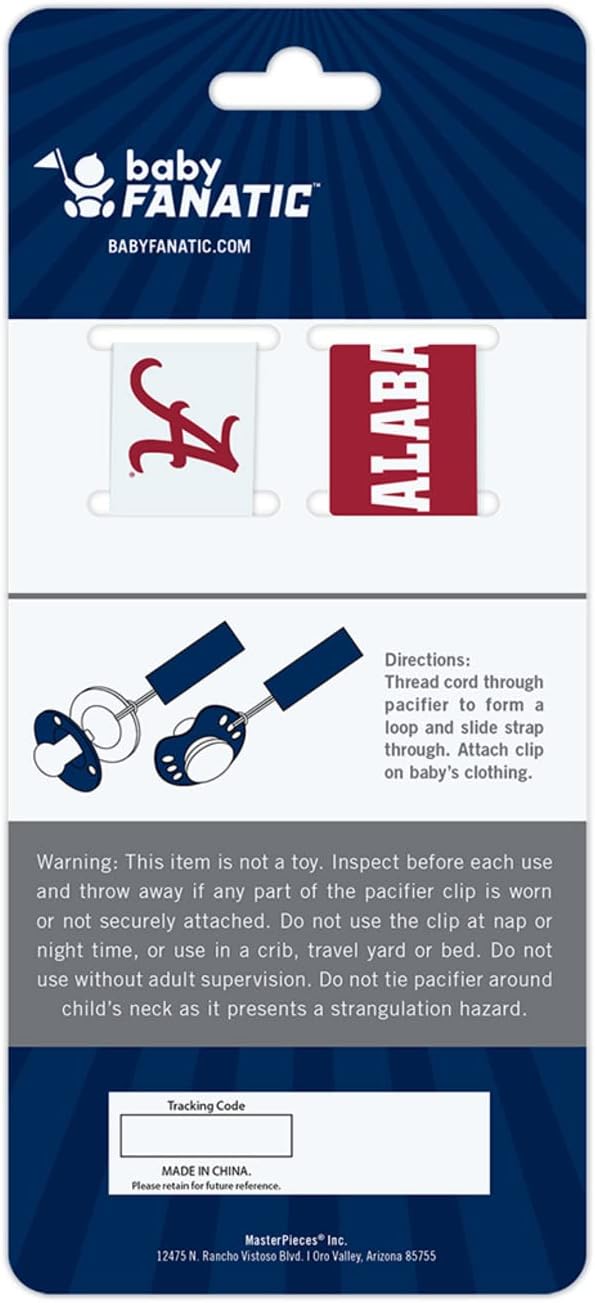 BabyFanatic Officially Licensed Unisex Pacifier Clip 2-Pack - NFL