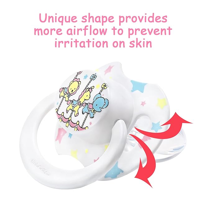 LittleForBig Bigshield Generation-II Adult Sized Pacifier Printed Set - Little Circus Pattern