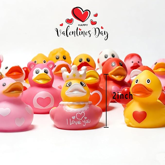 48PCS Rubber Ducks in Bulk Rubber Ducks for Jeeps Ducks Gift Exchange Baby Bath Toys Party Favors