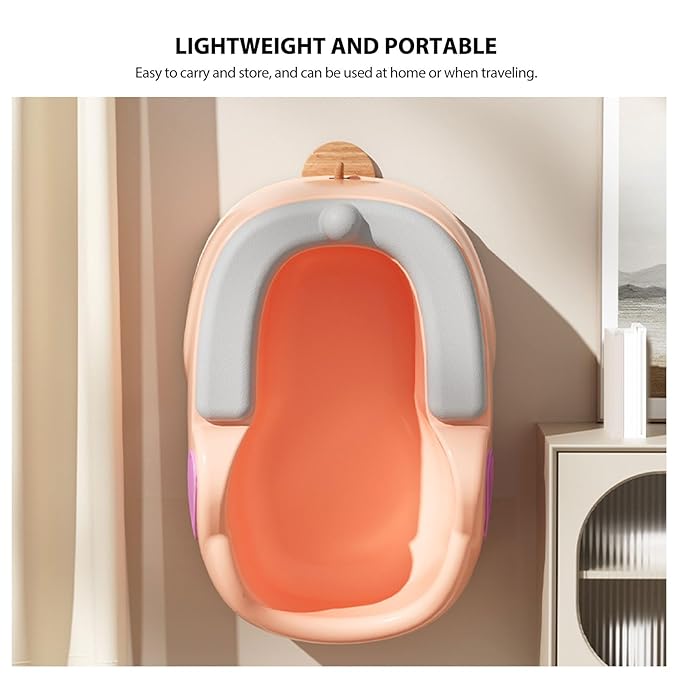 Garosa 27 x 41.5 x 18.5cm Baby Butt Washing Basin Children Butt Wash Basin Baby Boys Girls Butt Bath Washing Seat Portable Lightweight Washing Basin for Newborn Infant Toddler