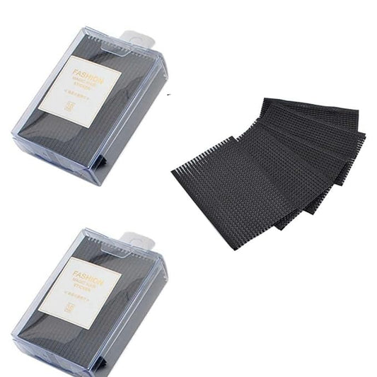 20Pcs Black Magic Bangs Hair Pad, Plastic Paste Posts Square Hair Pad, Hair Styling Tool Barber Acessories Hair Holder Barber Grippers, Hair Accessories, Clips and Barrettes