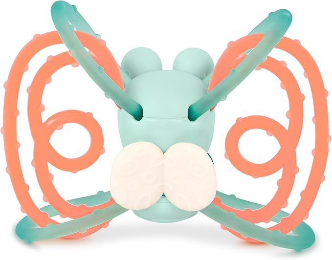 B. toys – Sensory Teether – Glowing Firefly Toy – Light – up Baby Toys – Interactive Teething Toy for Babies – 3+ Years Months – Spark Buddy