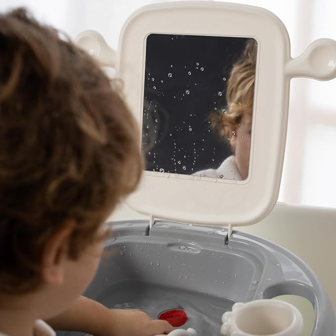 OKBABY Space Children's Wash Basin Helps Your Child Experience Hygiene with Fun - Dimensions 39 x 13 x 40 cm - Light Blue