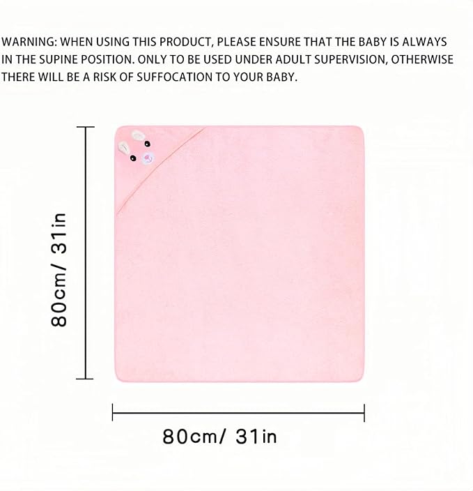 31 * 31 in Baby Bath Towels with Hood,Hooded Towels for Toddlers 1-3, Toddler Girl Boy Robe,Baby Towel, Infant Kids Towels for Newborn Babies,Toallas de Baño para Bebe
