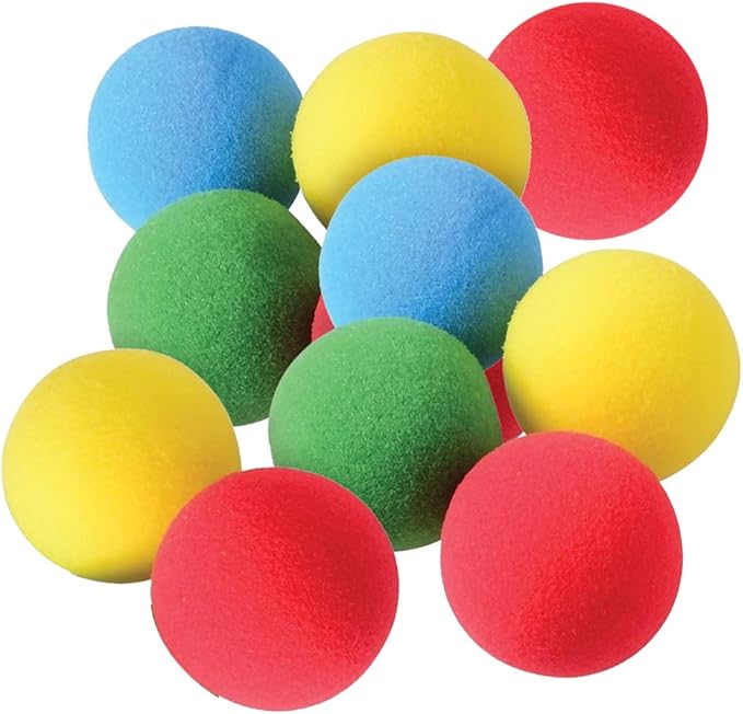 ArtCreativity Soft Foam Balls – Pack of 12 Lightweight Mini Balls for Indoor Play – Safe Toddler Toys in Bright Colors – Party Favors, Goodie Bag Fillers, Prizes for Boys and Girls Ages 3+