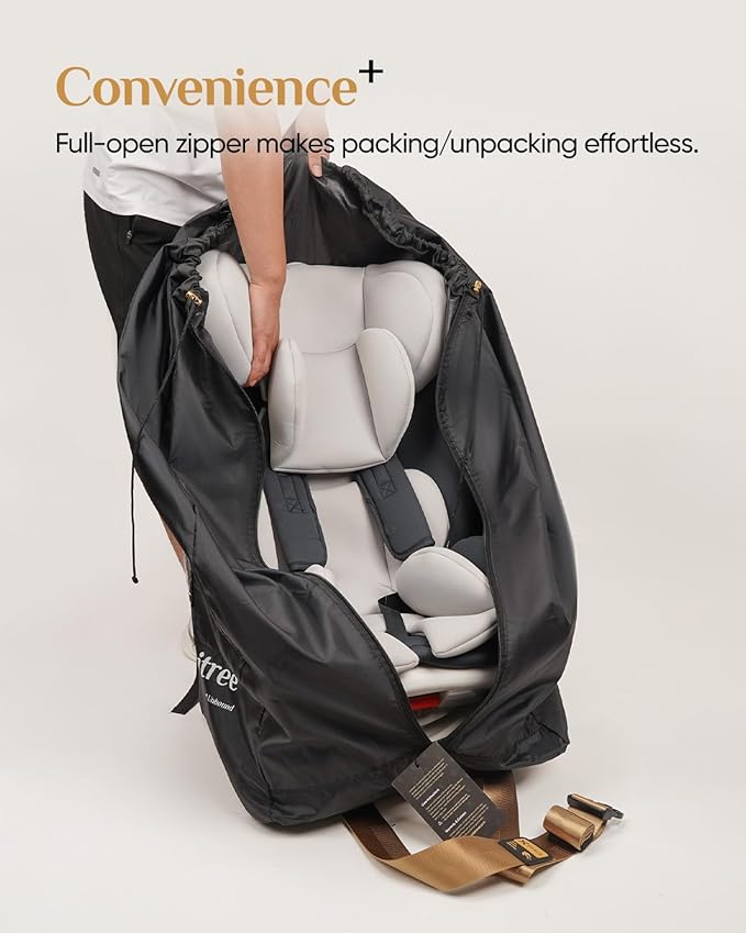 Carseat Travel Bag for Airplane, Comfortable Car Seat Cover for Airplane Travel, 100% Breakproof Gate Check Storage Bags for Carseats