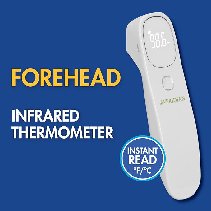 Veridian Non-Contact Thermometer LED Display 09-313 1 Each