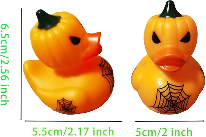 12pcs Rubber Ducks,Halloween Themed Bathtub Toys,Multiple Design & Colors,Ideal for Bath Play,Party Gifts & Small Prizes