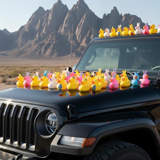 36 Pcs Easter Rubber Ducks,Baby Showers Accessories,Mini 2.16" Bunny Duckies Bath Toys for Kids Girls Boys Fun Bath Easter Basket Stuffers Eggs Fillers Party Favors Gifts(Easter)