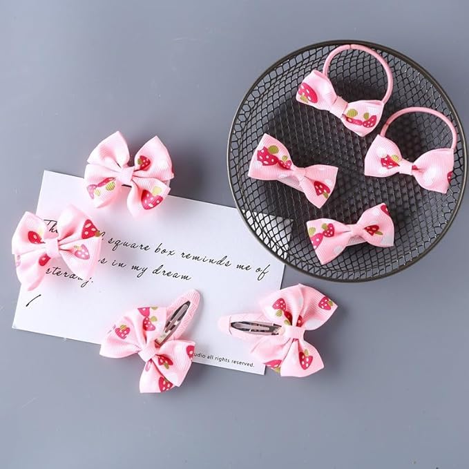 Baby Girls Mushroom Hair Clips Baby Mini Mushroom Hair Pin Kids Small Mushroom Tiny Hairclips BBW03 (Set-D)
