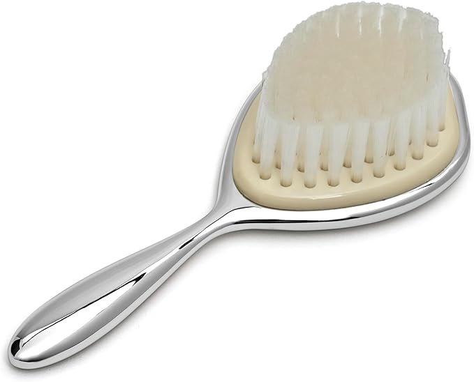 Silver-Plated Baby Brush and Comb Set – Elegant Keepsake Gift for Newborns, Christening, or Baby Shower