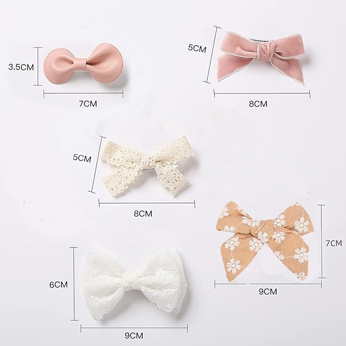Baby Hair Clips Fully Lined Non Slip Hair Pins Baby Girls Hair Bows Barrettes Hair Accessories for Little Girls Infants Toddlers