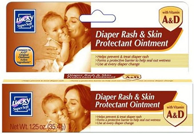 Lucky Super Soft Skin Protectant Ointment with Vitamins A & D, 1.25 Ounce