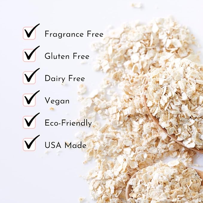 Oatmeal Baby Bath Powder by Irene Organics with Colloidal Oatmeal For Treatment of Eczema, Diaper Rash, Dry Skin and Irritation, Moisturizes and Soothes Baby’s Skin, 3 pack
