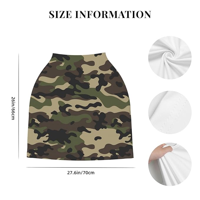 Camo Baby Car Seat Covers Multi-use Carseat Canopy for Boys and Girls Stretchy Infant Carseat Cover Shower Gifts