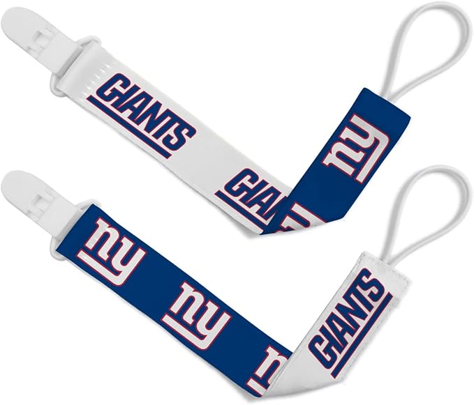 Baby Fanatic NFL Unisex-Baby 2-Pack Pacifier Clips