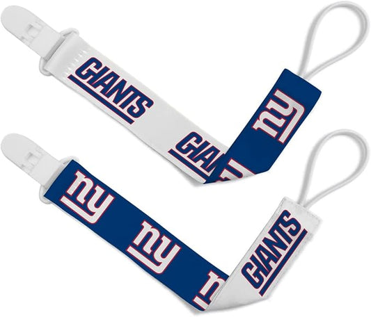 Baby Fanatic NFL Unisex-Baby 2-Pack Pacifier Clips
