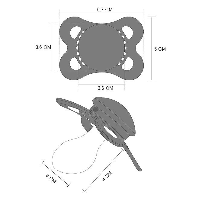 LittleForBig Bigshield Generation-3 Big Sized Pacifier 3 Paci Pack - Black, White, Green