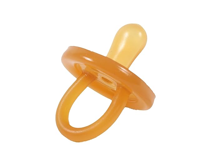 SWEETIE Rubber Pacifier Natural Rubber with Symmetrical Nipple 1 Count 6-12 Months Original Natural Rubber Pacifier