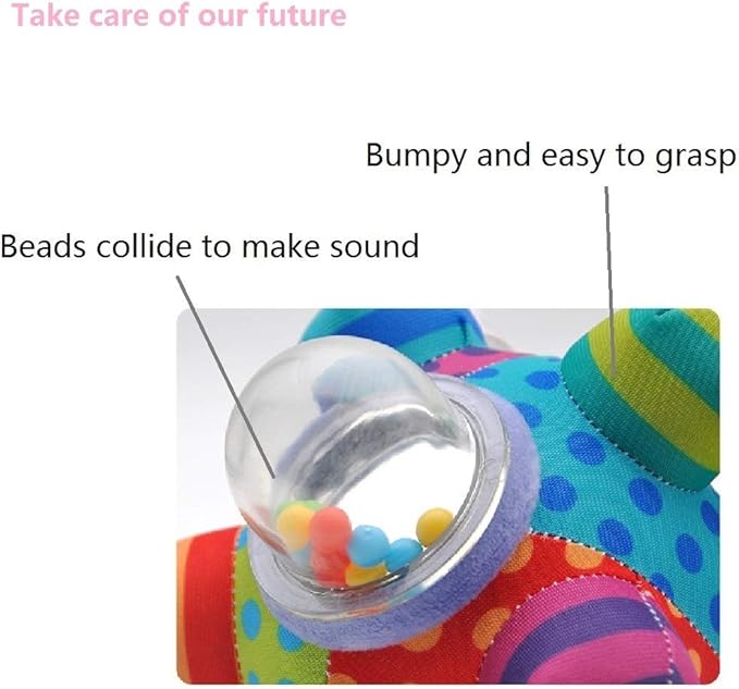 Developmental Bumpy Ball Toy, Newborn Baby Infant Toys 0-3 Months, Help Develop Motor Skills and Brain Nerves, Sensory Baby Toys 3-6 4 5 6 7 8 9 10 11 12 Months 6.7"