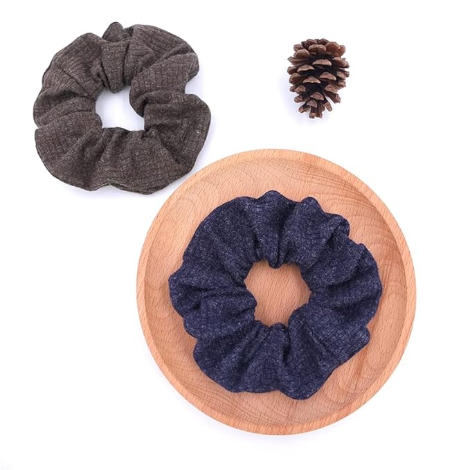 Sugarmelon Mommy and Me Headband Set Mother Baby Matching Turban Headband for Toddler Baby Girls Women Scrunchies Hair Bow Hairbands (Navy and Olive)