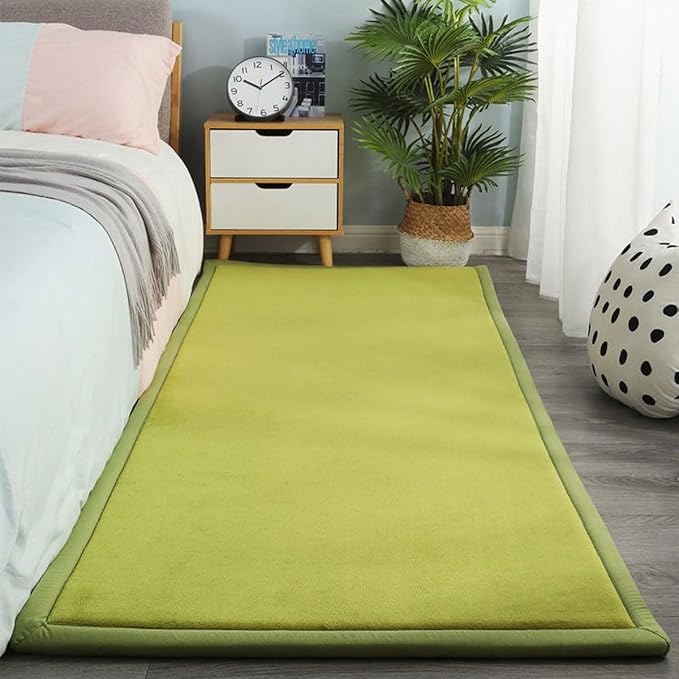 Play Crawling mat for Nursery Baby, Extra Soft Activity Floor Mat for Kids Playroom Bedroom- Grass green-200 * 240cm