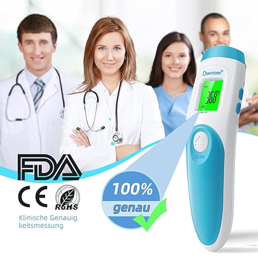 [Value Bundle] Berrcom Non Contact Forehead Thermometer JXB195 & Berrcom Contactless Thermometer 3 in 1 for Adults and Kids JXB178