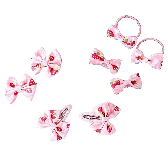 Baby Girls Mushroom Hair Clips Baby Mini Mushroom Hair Pin Kids Small Mushroom Tiny Hairclips BBW03 (Set-D)