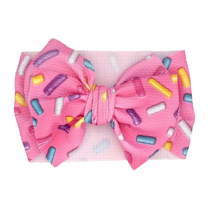 Baby Headbands Valentine's Day Baby Bows Stretchy Red Headbands for Newborns Infant Cute Hair Accessories (PR21)