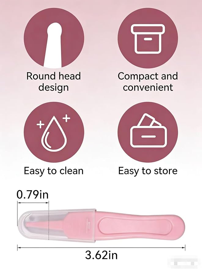 Baby Tweezers for Nose 7 Pcs, Nose Cleaning Tweezers Nose Picker with Round Head, Effective Booger Remover Tool, Navel & Ear Cleaner Clip, 7 Colors